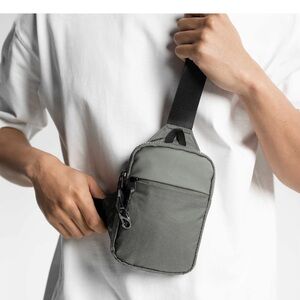 Gray Crossbody Bag for Men